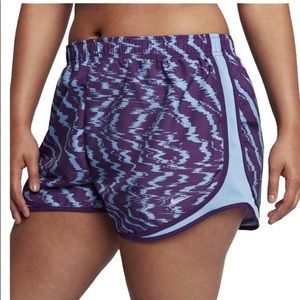 New Nike Dri-Fit Track Gym Shorts Purple Blue